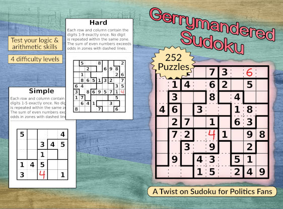 cover of Gerrymandered Sudoku book.