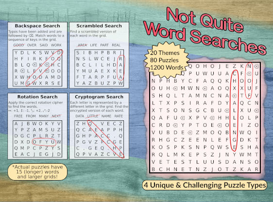 cover of Not Quite Word Searches book.